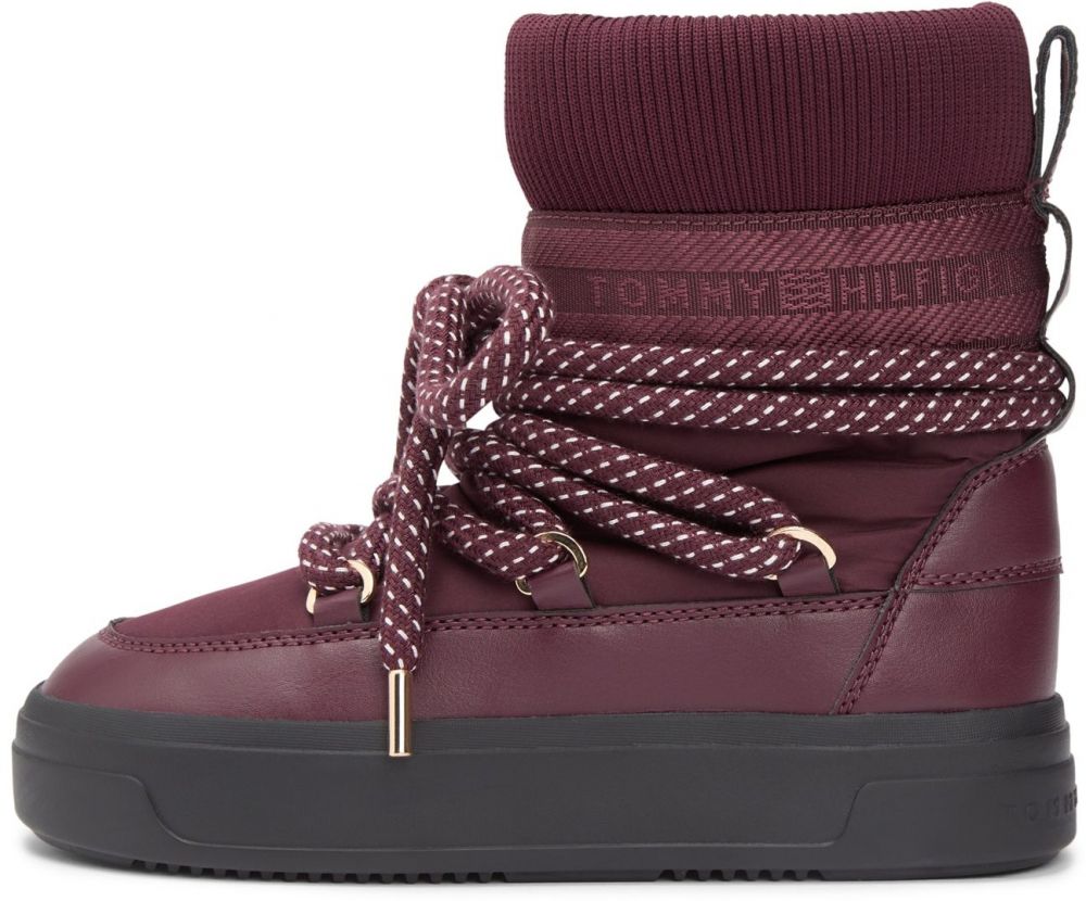TOMMY HILFIGER Snehule  burgundská