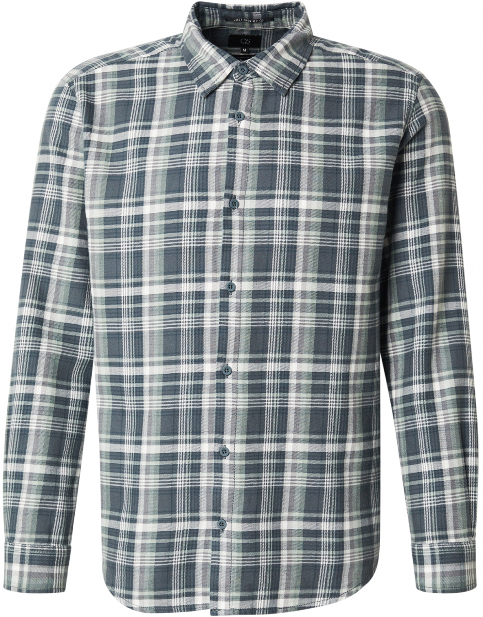 QS Košeľa  modrosivá / sivá / mätová