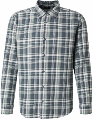 QS Košeľa  modrosivá / sivá / mätová