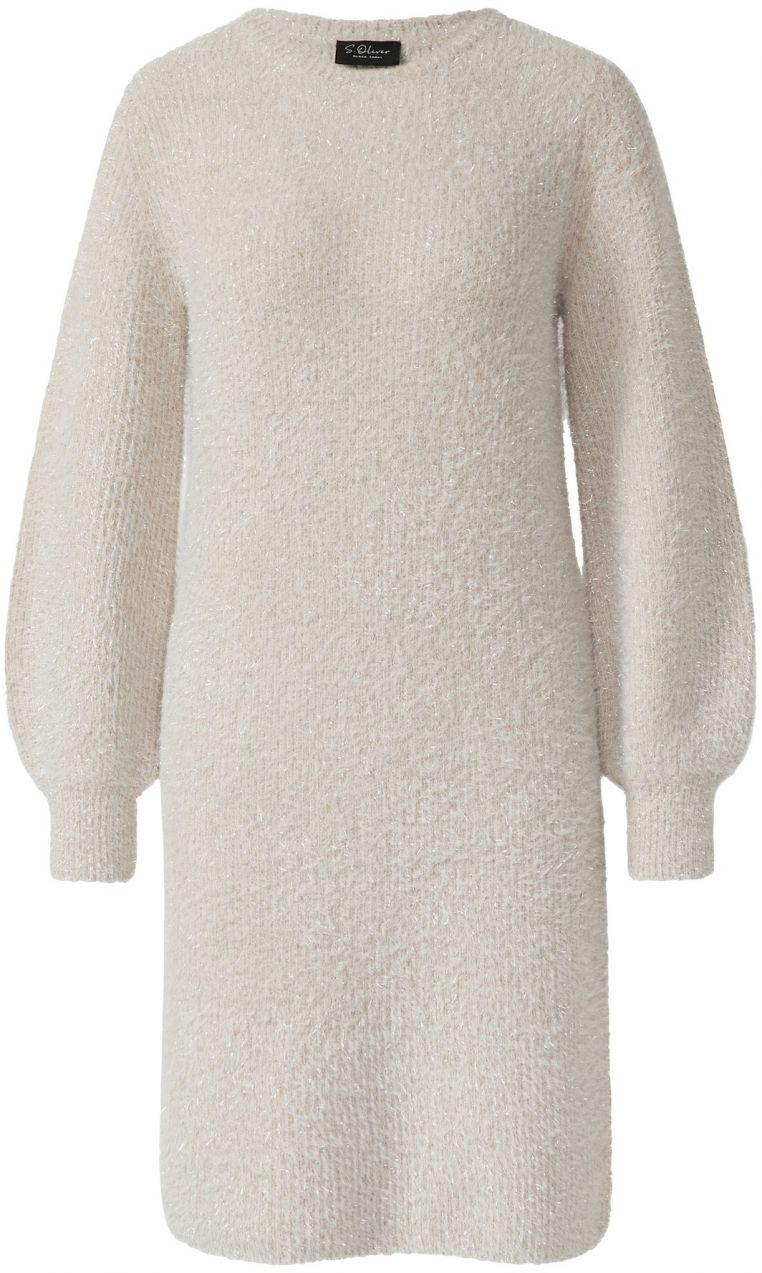 s.Oliver Pletené šaty  svetlobéžová