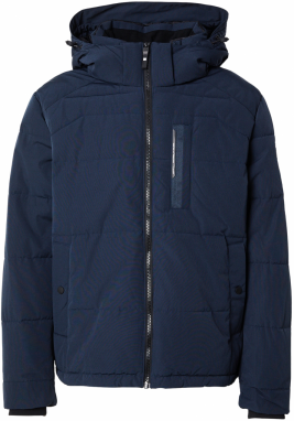 s.Oliver Zimná bunda  tmavomodrá / čierna