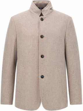 Boggi Milano Prechodný kabát  béžová melírovaná