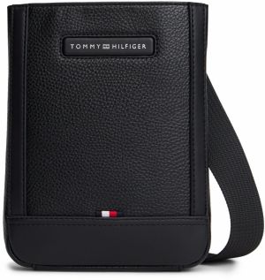 TOMMY HILFIGER Taška cez rameno  čierna / strieborná