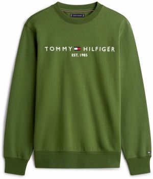 TOMMY HILFIGER Mikina  zelená / biela