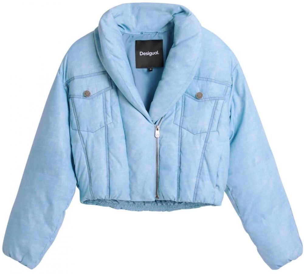 Desigual Prechodná bunda  modrá