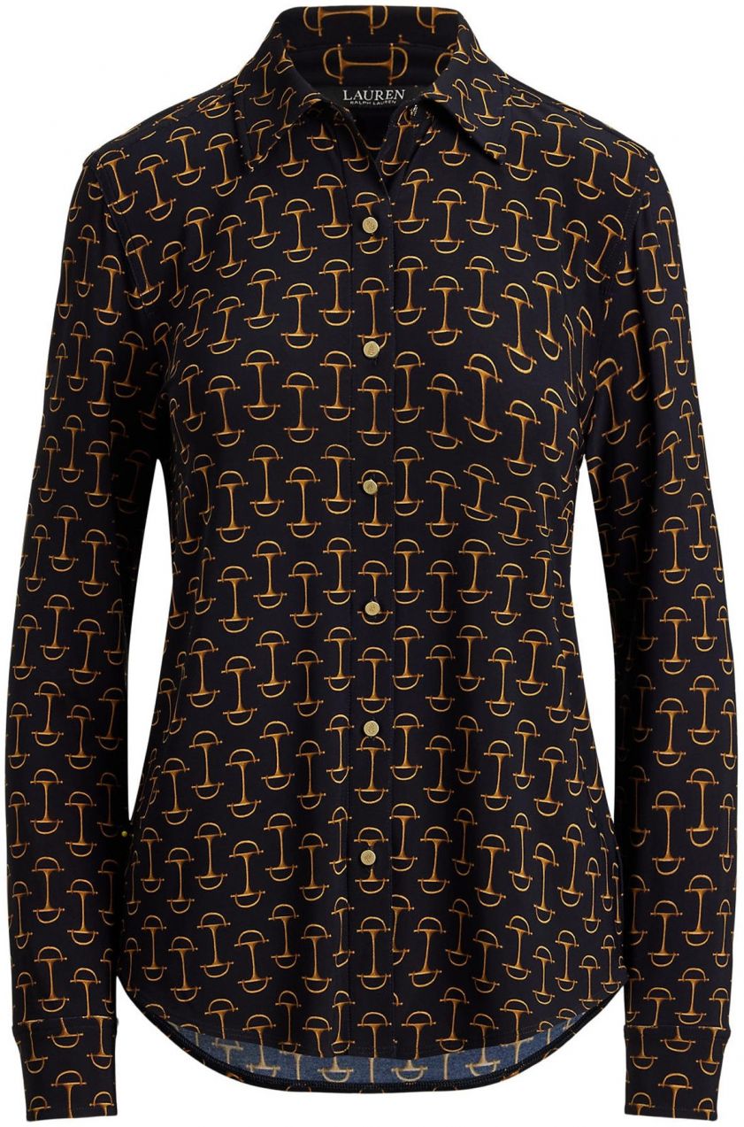 Lauren Ralph Lauren Blúzka 'CLASSIC'  námornícka modrá / zlatá