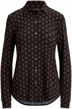 Lauren Ralph Lauren Blúzka 'CLASSIC'  námornícka modrá / zlatá