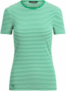 Lauren Ralph Lauren Tričko  zelená / biela
