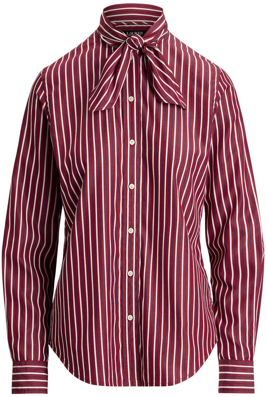 Lauren Ralph Lauren Blúzka  námornícka modrá / burgundská / biela