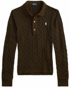 Polo Ralph Lauren Sveter  svetlobéžová / tmavohnedá