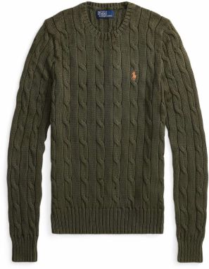 Polo Ralph Lauren Sveter  olivová / svetlooranžová