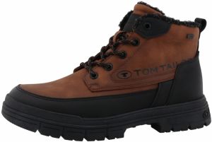TOM TAILOR Šnurovacie čižmy  koňaková / čierna