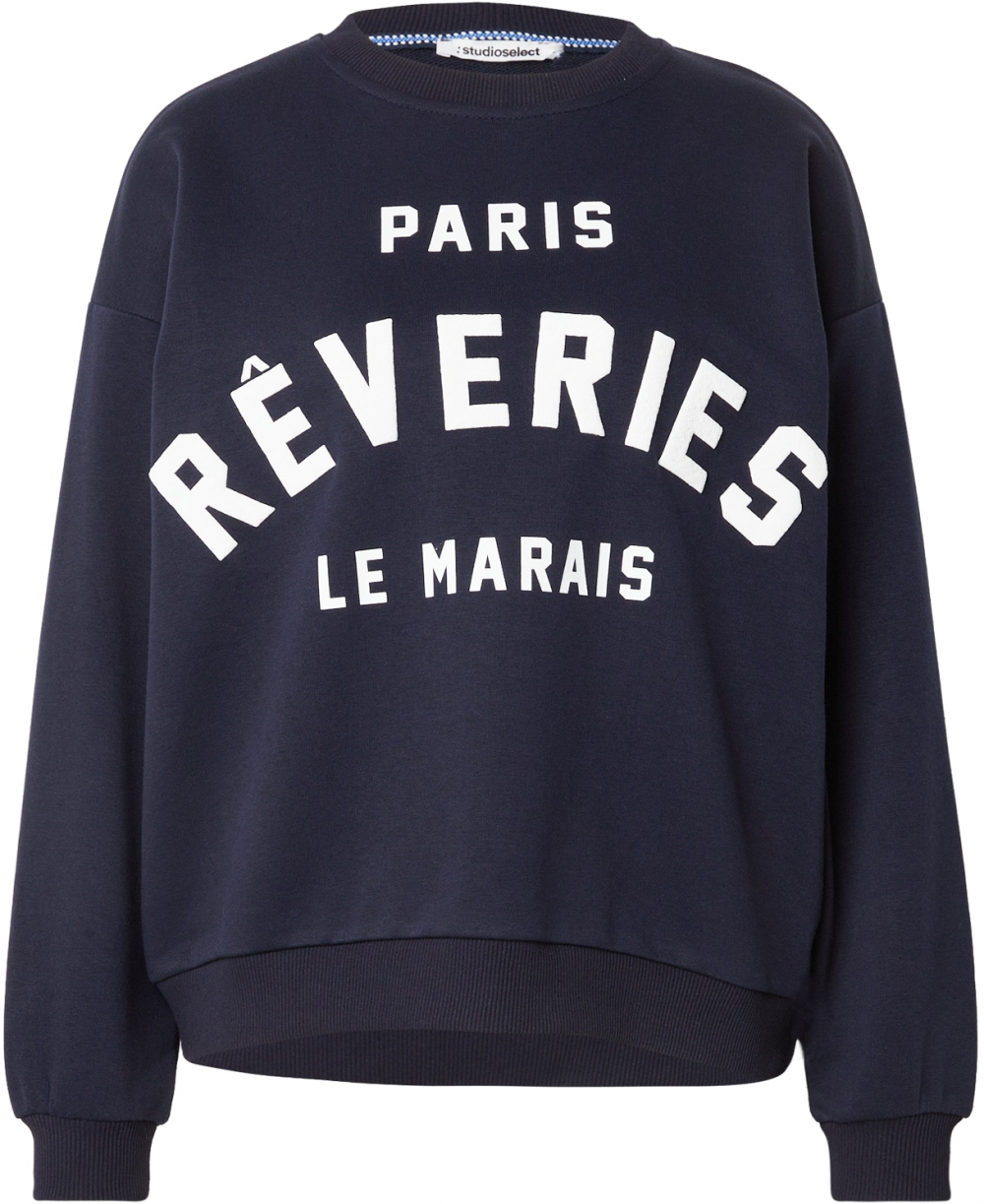 studioselect Mikina 'Samira'  námornícka modrá / biela