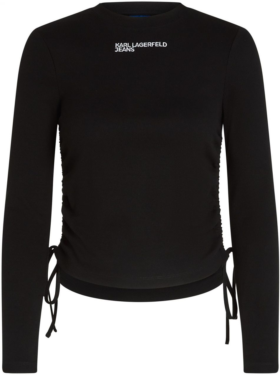 KARL LAGERFELD JEANS Tričko  čierna / biela