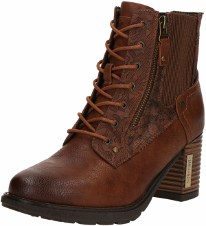 MUSTANG Šnurovacie členkové čižmy  hnedá