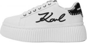 Karl Lagerfeld Nízke tenisky  čierna / biela