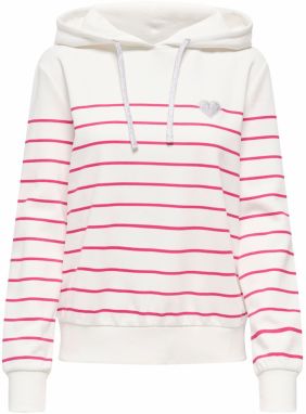 ONLY Mikina 'ONLADELLE'  ružová / strieborná / biela