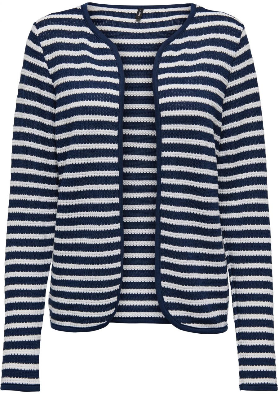 ONLY Kardigán  tmavomodrá / biela