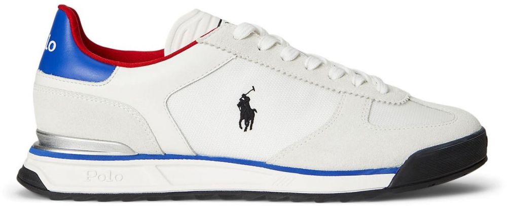 Polo Ralph Lauren Nízke tenisky 'VARICK'  modrá / tmavočervená / čierna / biela