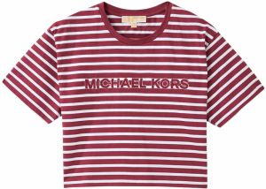 MICHAEL Michael Kors Tričko  červená / burgundská / biela