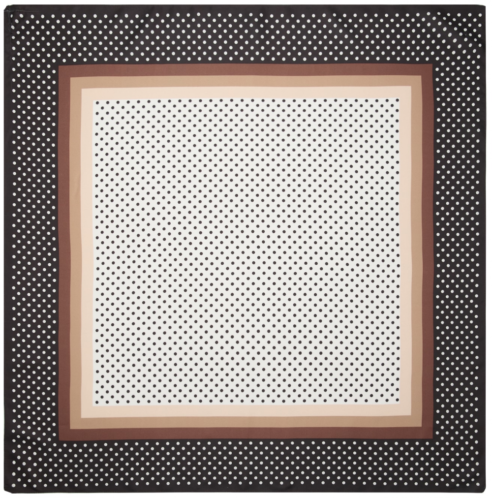 MANGO Šatka 'NIZA'  hnedá / svetlohnedá / čierna / šedobiela