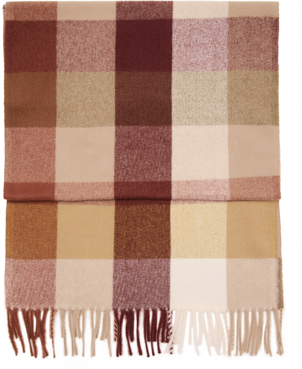 MANGO Šál 'AMARILIS'  hnedá / gaštanová / hnedá / kapučíno