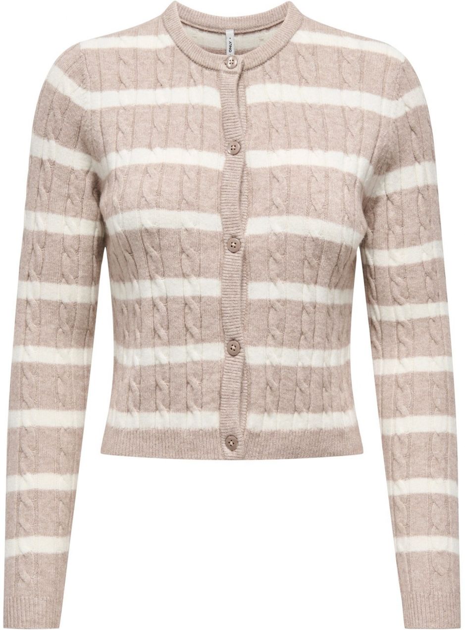 ONLY Kardigán 'ONLKATIA'  kapučíno / biela