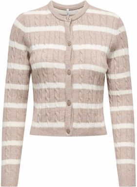 ONLY Kardigán 'ONLKATIA'  kapučíno / biela