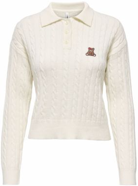 ONLY Sveter 'ONLKatia'  hnedá / biela ako vlna