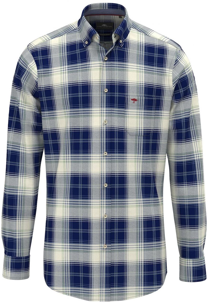 FYNCH-HATTON Košeľa  nebielená / námornícka modrá