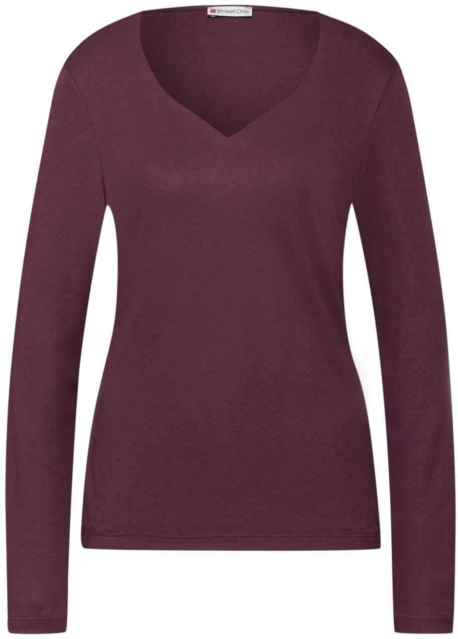 STREET ONE Tričko  farba lesného ovocia