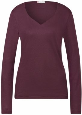 STREET ONE Tričko  farba lesného ovocia