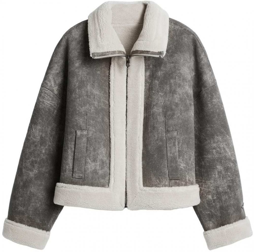 Desigual Zimná bunda  čierna / biela