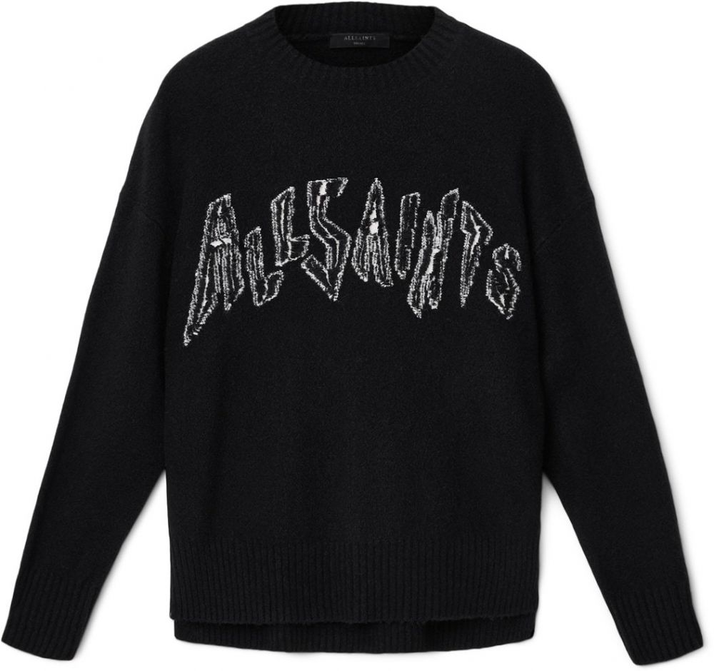 AllSaints Sveter 'ZINC'  čierna / biela
