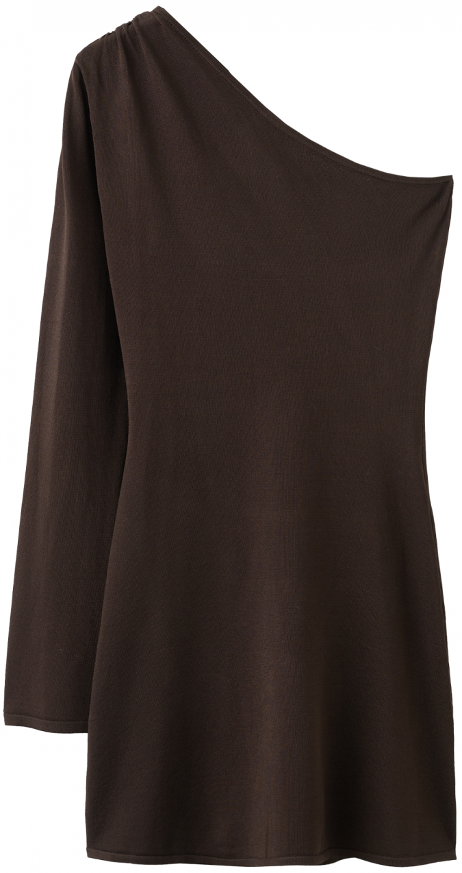 MANGO Šaty 'MELODY'  tmavohnedá