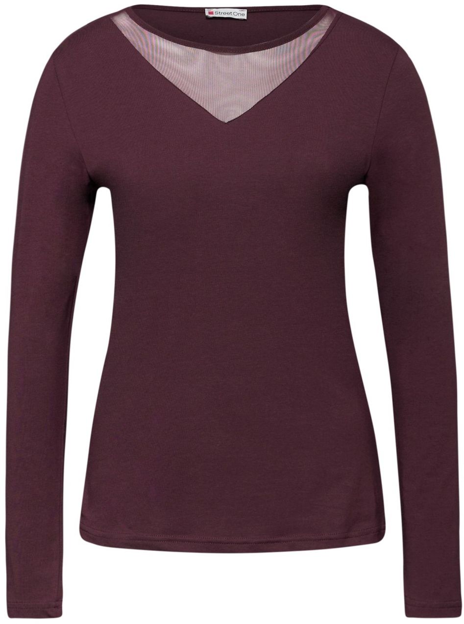 STREET ONE Tričko  baklažánová