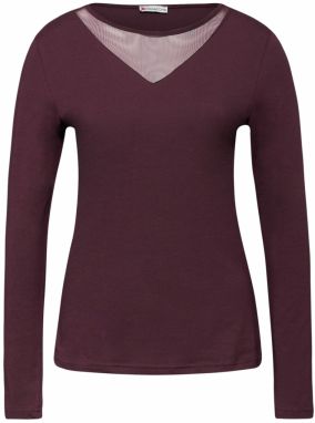 STREET ONE Tričko  baklažánová