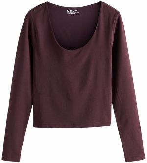 Next Tričko  tmavohnedá