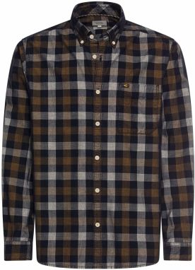 CAMEL ACTIVE Košeľa  telová / tmavohnedá / kaki