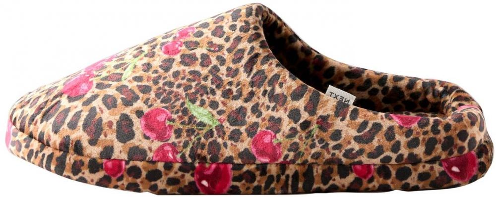 Next Papuče  hnedá / zelená / pitaya