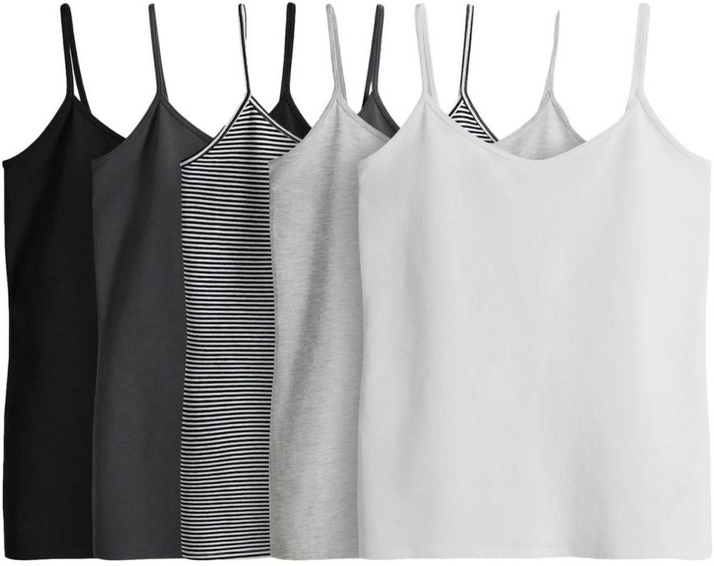 The Set Top  svetlosivá / čierna / biela