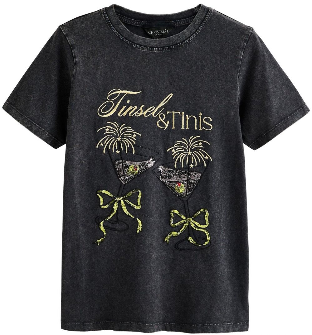 Next Tričko  pastelovo žltá / antracitová / limetová