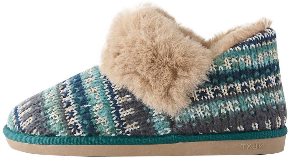 Next Papuče  vodová / hnedá / zelená