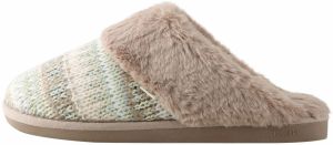 Next Papuče  žltohnedá / mätová