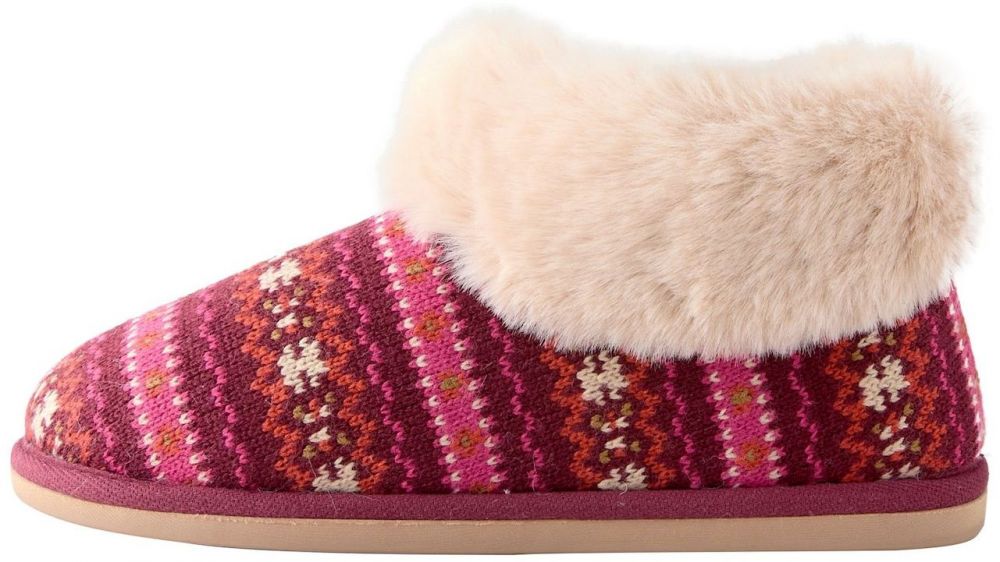 Next Papuče  malinová / bordová / biela