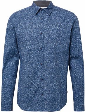 s.Oliver Košeľa  modrosivá / tmavomodrá / biela