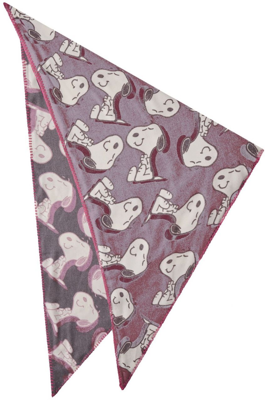 CODELLO Šatka  tmavosivá / tmavoružová / biela