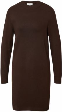 s.Oliver Pletené šaty  tmavohnedá