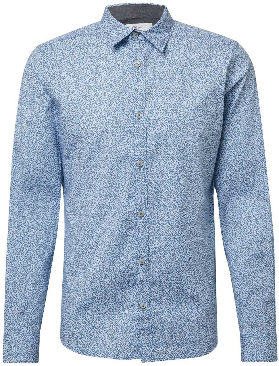 s.Oliver Košeľa  dymovo modrá / svetlomodrá