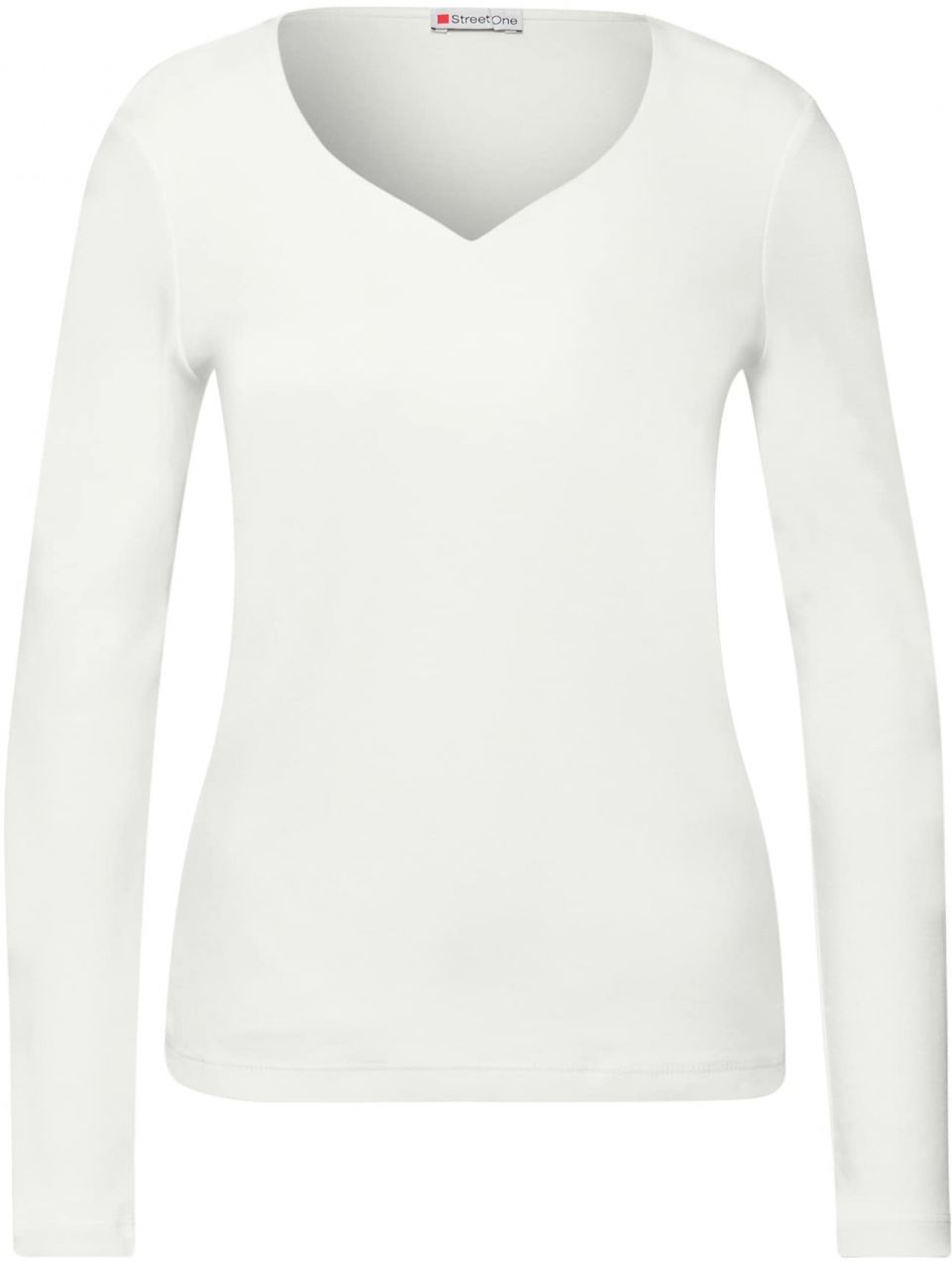 STREET ONE Tričko  šedobiela